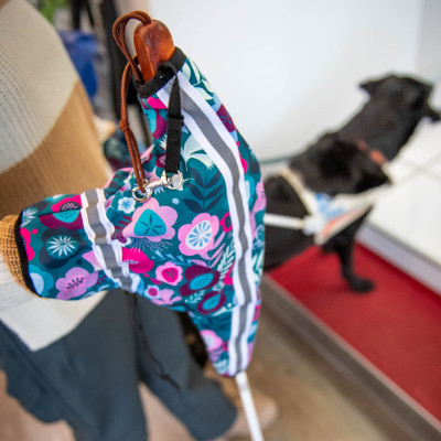 Stockhandschuh mit Blindenstock